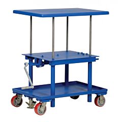 Vestil Mt-2442-Hp Steel High Profile Post Table 24" X 42" 2000 Lb. Capacity, Blue