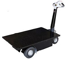Vestil Ne-Cart-1 Steel Traction Drive Cart Platform 59" X 28" X 44" 750 Lb. Capacity, Black