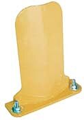 Vestil Npg6-18 Steel Low Profile Rack Guard 3" X 10" X 17-7/8", Yellow