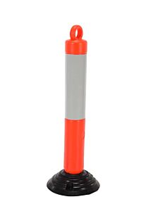 Vestil Opbol-31 Plastic Bollard 10-1/4" X 10-1/4" X 31-1/2" Height Fluorescent Orange