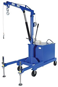 Vestil P-Jib-2 Steel Portable Cantilever Hoist 113-3/8" X 35-11/16" X 89" 2000 Lb. Capacity, Blue