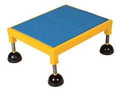 Vestil Paht-L-1936 Steel Portable Adjustable Height Worker Stand Low Ergonomic Deck 38-1/2" X 21-1/2" X 8-3/4" 500 Lb. Capacity, Yellow