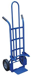 Vestil Pail-T Steel Pail Hand Truck 16-13/16" X 20-9/16" X 55-3/4" 500 Lb. Capacity, Blue