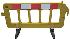 Vestil Pbar-72-Y High Density Polyethylene Barrier 23" X 79" X 40", Yellow