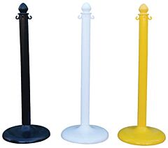 Vestil Pcb-Y-F Plastic Barricade Floor Mounts 4 Pack 14" X 14" X 38-1/2", Yellow