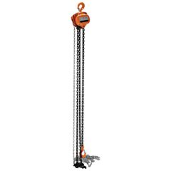 Vestil Phch-3-15 Professional Hand Chain Hoist 15 Ft. Lift Height 3,000 Lb. Capacity, Orange