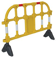Vestil Phr-Y Plastic Interlocking Barrier 15-1/2" X 59" X 40", Yellow