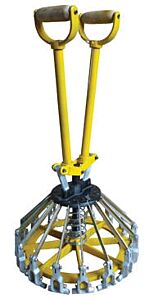 Vestil Plc-5 Steel Pail Lid Closing Tool For 5 Gallon Pail Yellow
