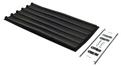 Vestil Plid-D-75 Polyethylene Heavy Duty D Style Hopper Lid (Use With 3/4 Cubic Yard Hoppers) Black