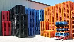 Vestil Plps-4840 High Density Polyethylene Grated Top Rackable Pallet/Skid 47" X 39-1/4" X 6-1/2" 8,800 Lb. Floor Capacity, Blue