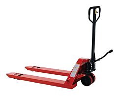 Vestil Pm5-2748-Fp Wheel Nose Pallet Truck With Foot Pedal 27" X 48" 5500 Lb. Capacity, Red