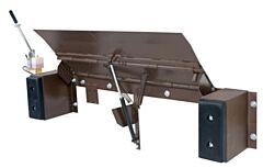 Vestil Pp-2066 Steel Hand Pump Edge-O-Dock Leveler 66" Ramp Width X 29" Ramp Length, 20,000 Lb. Capacity, Brown