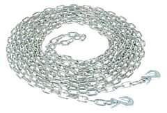 Vestil Ppc-40 Steel Chain With Grab Hook 40 Ft. Length, 1/4" Chain 6000 Lb. Pulling Capacity, Silver