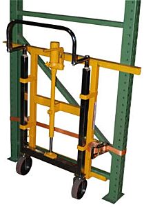 Vestil Prrj-10-D Steel Pallet Rack Lifting Dolly 10" X 46" X 49-1/4" 750 Lb. Capacity, Yellow