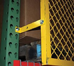 Vestil Prsn-96-4 Steel Pallet Rack Back Guard 7-3/8" X 98-13/16" X 48-1/2", Yellow