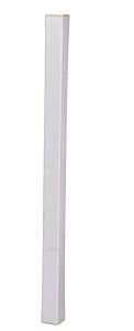 Vestil Pvc-A-3-Wh Pvc Plastic Corner Protector With Aluminum Insert 3" X 3" X 48" 90 Degree White