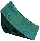 Vestil Pwc-G Recycled Polypropylene Plastic Wheel Chock 10-1/4" X 7-1/2" X 7-1/2" Green