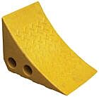 Vestil Pwc-Y Recycled Polypropylene Plastic Wheel Chock 10-1/4" X 7-1/2" X 7-1/2", Yellow