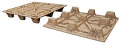 Vestil Pwp-4840 Recycled Nestable Pressed Wood Pallet 40-1/4" X 48-1/4" X 5-11/16" 2000 Lb. Dynamic Capacity, Brown
