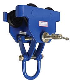 Vestil Qit-12 Steel Quick Install Manual Trolley 13-5/8" X 20-3/16" X 20-3/8" 12000 Lb. Capacity, Blue