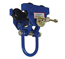 Vestil Qit-2 Steel Quick Install Manual Trolley 7" X 11-5/8" X 12" 2000 Lb. Capacity, Blue