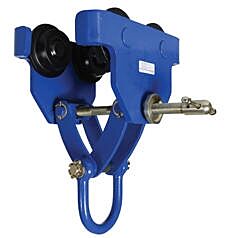 Vestil Qit-8 Steel Quick Install Manual Trolley 13-5/8" X 20-3/16" X 20-3/8" 8000 Lb. Capacity, Blue