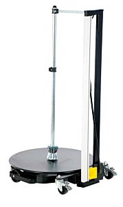 Vestil Roll-D-Dlx Steel Roll Dolly With Cutter 40" X 35" X 70" 440 Lb. Capacity, Black