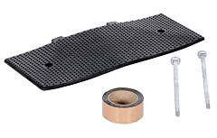 Vestil Rsh-108-Em-A Rubber Male End Cap Asphalt Hardware 9-15/32" X 23-1/2" X 1-5/8" 40000 Lb. Capacity, Black