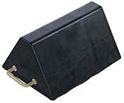 Vestil Rwc-25 Molded Rubber Jumbo Wheel Chock 12" X 18" X 8", Black