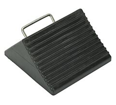 Vestil Rwc-3 Molded Rubber Mini Wheel Chock 8" X 8" X 4", Black