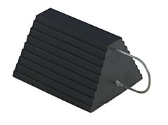 Vestil Rwc-9-U Molded Rubber Wheel Chock U Handle 8" X 11" X 6", Black