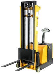 Vestil S-Cb-118 Steel Counter Balanced Powered Drive Lift 2" To 118" Raised Height 1,000 Lb. Capacity, Black / Yellow