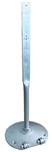 Vestil S-Stand-W Steel Sign Stand With Wheels 16.75 X 17.38 X 48 Silver