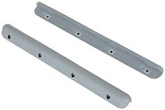 Vestil Sb-12 Plastic Corner & Surface Guard With Rubber Edges 12 Quantity 12" X 1-3/16" X 1-1/8" Gray