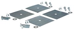 Vestil Sb-36-Gdk Plastic Speed Bump With 4 Holes Glue Down Hardware Kit 9" X 5" X 4" Silver