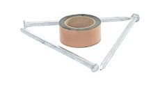 Vestil Sb-48-Ak Plastic Speed Bump With 3 Holes Asphalt Hardware Kit 13" X 7" X 6" Silver