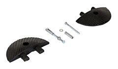 Vestil Sbry-Cap-C Rubber Heavy Duty Speed Bump Concrete End Caps Black