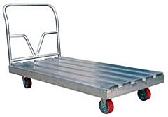 Vestil Sdd-3672 Aluminum Platform Truck 76-5/8" X 36" X 37-1/2" 3,600 Lb. Capacity, Silver