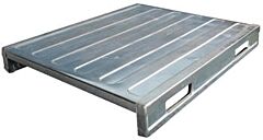 Vestil Sdsp-4048 Galvanized Steel Solid Deck Pallet 39-1/2" X 47" X 6-1/2" 4,000 Lb. Floor Capacity, Gray
