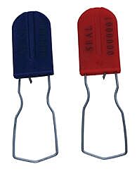 Vestil Secs-P-Bl Polypropylene Security Seal 3" X 7/8" X 3/16" Length, Blue