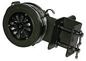 Vestil Siren-100-Bm Steel Warning Siren Hand Crank Metal Bracket Mount Army Green