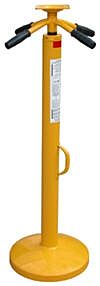 Vestil Sj-35 Steel Economy Stabilizing Jack With Round Base 16-5/8" X 16-5/8" X 44" 5,000 Lb. Lifting Capacity, Yellow