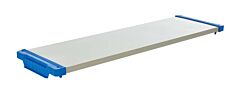 Vestil Snc-Slf Plastic Nesting Slim Cart Shelf 13-7/8" X 46-1/2" X 2-1/4" 200 Lb. Capacity, White/Blue