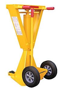 Vestil Sp-Top-Beam Steel Trailer Stabilizing Spin Top Beam Jack 26-11/16" X 23-3/4" X 40" 40,000 Lb. Lifting Capacity, Yellow