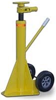 Vestil Sp-Top-R Steel Trailer Stabilizing Spin Top Ratchet Jack 26-5/8" X 17-5/8" X 39" 40,000 Lb. Lifting Capacity, Yellow