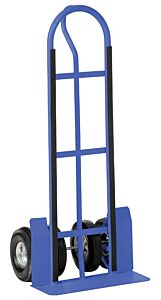 Vestil Spht-500S-Dw Steel P-Handle Truck With Dual Wheels 600 Lb. Capacity, Blue