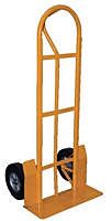 Vestil Spht-500S-Hd-Hr Steel Heavy Duty P-Handle Truck With Hard Rubber Wheels 600 Lb. Capacity, Blue