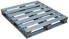 Vestil Spl-4848 Galvanized Steel Pallet 48" X 48" X 4-3/4" 8,000 Lb. Floor Capacity, Gray