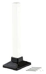 Vestil Spr-Post-W Steel Semi-Permanent Barrier Post White
