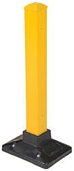 Vestil Spr-Post-Y Steel Semi-Permanent Barrier Post Yellow